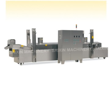 Large Capacity Automatic Frying Chicken Potato Chips Continuous Fryer Machine