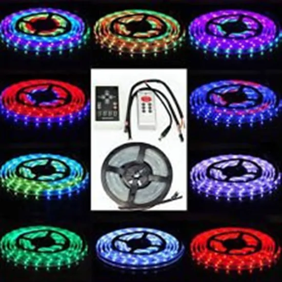 Super Bright SMD 5050 60LED/M Waterproof RGB LED Strip IP65 5 Meter 300LED CE/ROHS battery powered led strip light