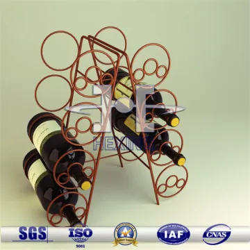 floor standing metal grapevine wire wine rack