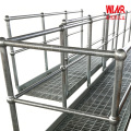 Sıcak daldırma galvanizli çelik bilyeli mafsal merdiven korkuluğu