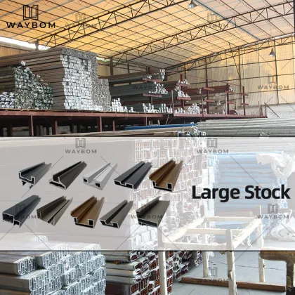 Aluminium Wood Color Door Frames & Telescopic Sliding Doors and Windows