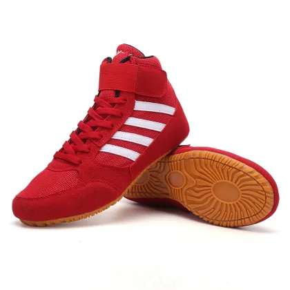 New Arrival Mens Wrestling Shoes Luxury Brand Unisex Pro Wrestling Boots Light Weight Boxing Shoe Boy Best wrestling Sport Shoes