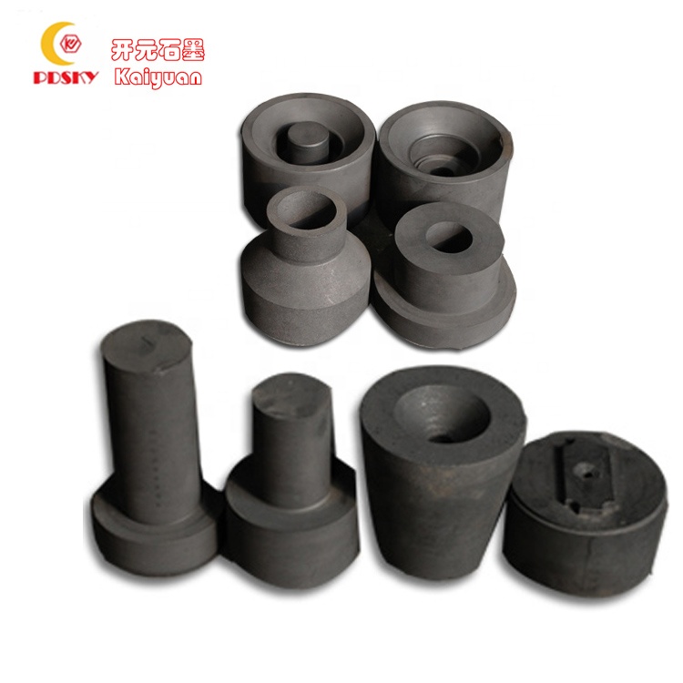 Ukuran ngaropéa High Pure Block Graphite Crucible