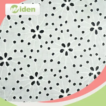 Fashion Textile Organic Cotton Lace Fabric
