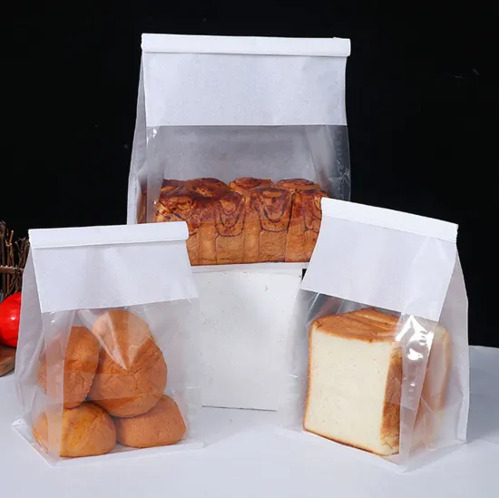 Compostable Kraft Paper Bread and Cookie Packaging Bags with Tin Tie Closure
