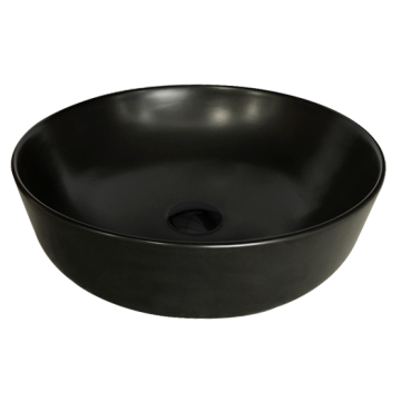 Μοντέρνο μαύρο χρώμα Κεραμικοί νεροχύτες μπάνιου
