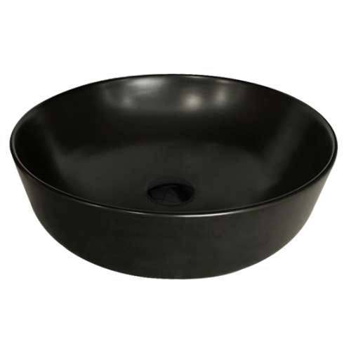 Lavamani in ceramica per bagno moderno di colore nero