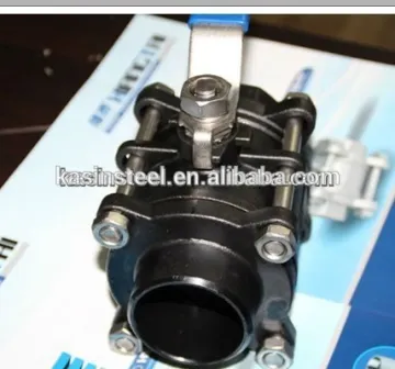WCB 3 piece welded ball valve