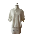 Women's Flutter Sleeve Flowy Blouse Shirt