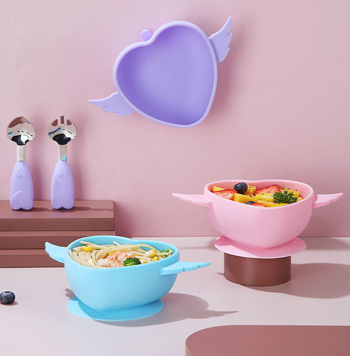 Silicone Baby Bowl Utensils Set