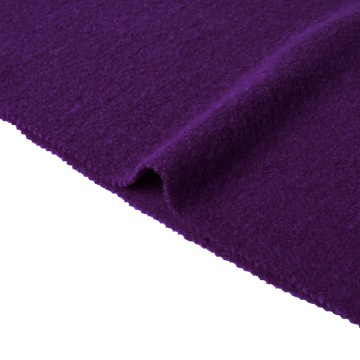 100% Woolen Knit Purple Fabric for Hoodie