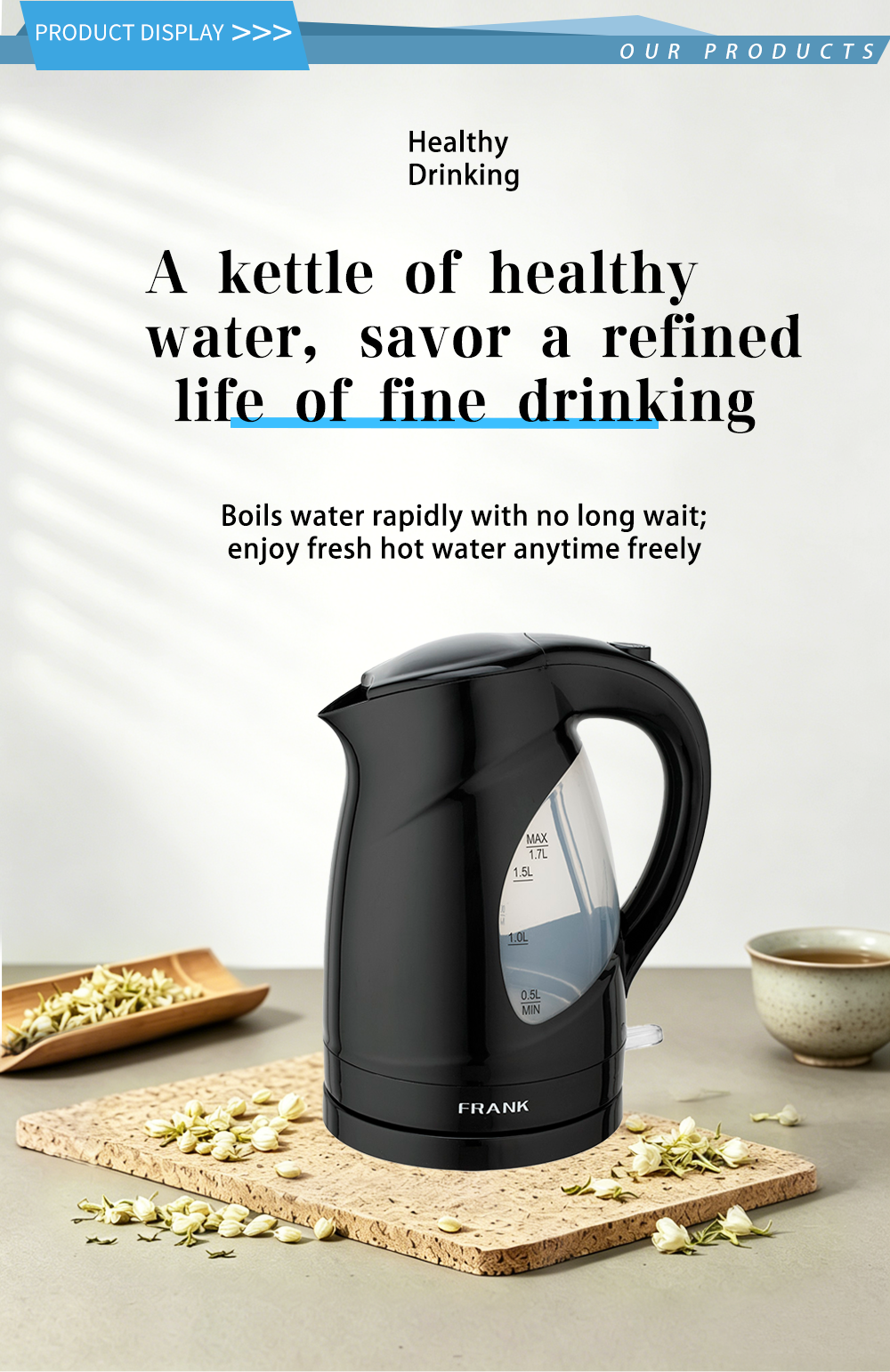 304 stainless steel kettle FK-1202 1