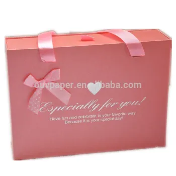 Luxury wig hair extension packaging gift box with handle
