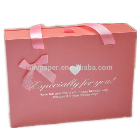 Luxury wig hair extension packaging gift box with handle