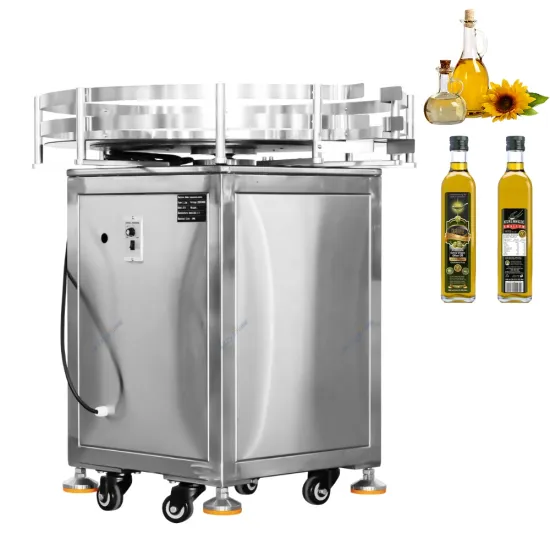 High Efficiency Unscrambling Turntable Bottle Sorting and Filling Machine