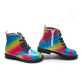 Rainbow Fashion Glitter Patent Leather Boots