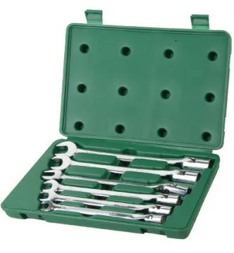 Superior quality flexible combination socket wrench set(blow case packing)