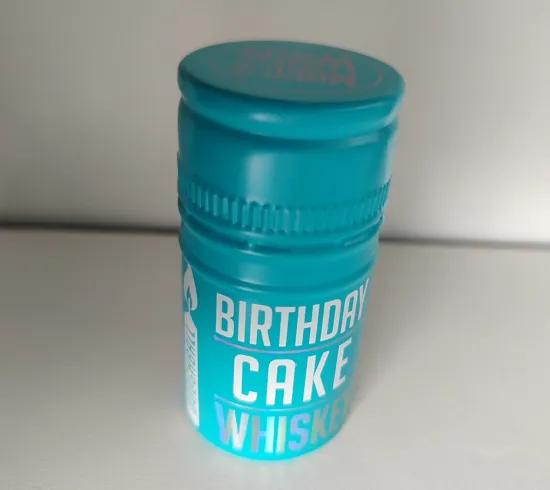 Embossed ROPP aluminum screw cap cover