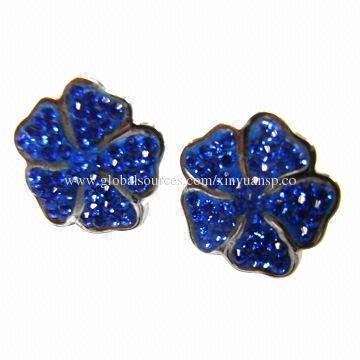 Colorful Stainless Steel Earrings, Nickel- and Lead-free
