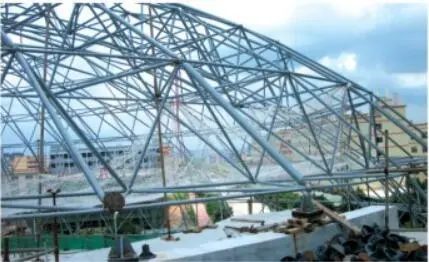 Beautiful steel structures for Huamei Cultural Center