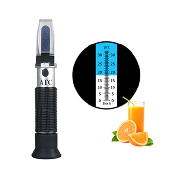 Professional High-Quality Handheld Refractometer for Brix, Beer, Sugar, and Wine Measurement (0-32% Range) - Aluminum and Plastic Styles