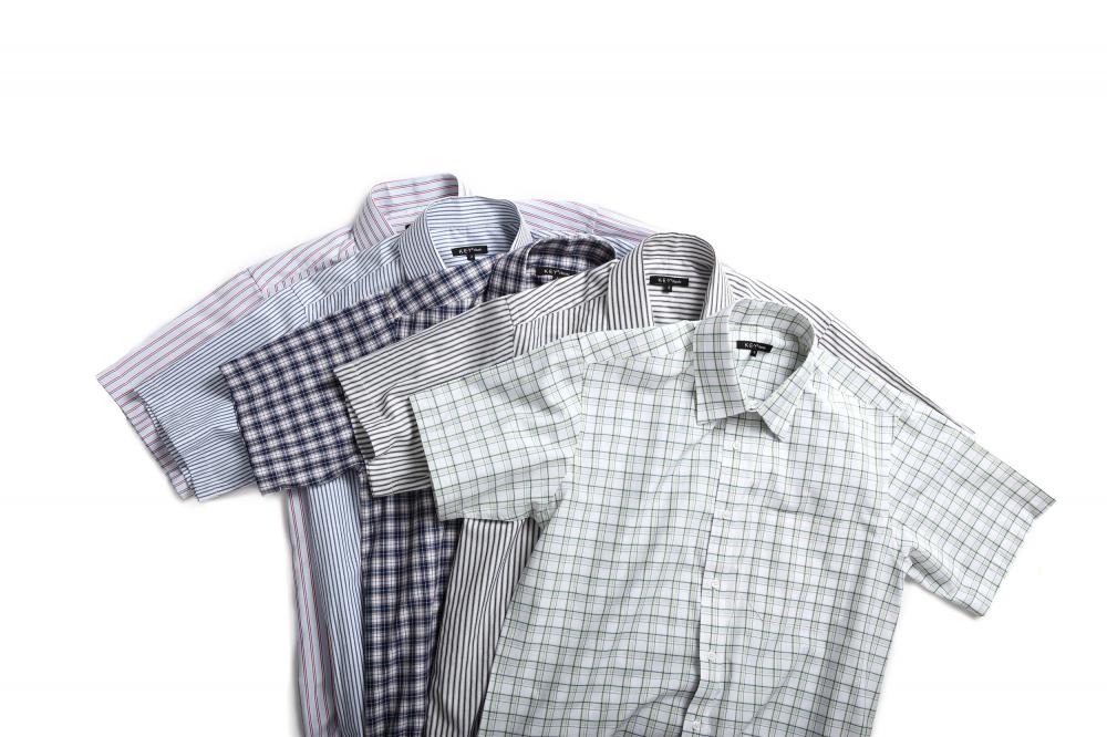 Men's check stripe shirts