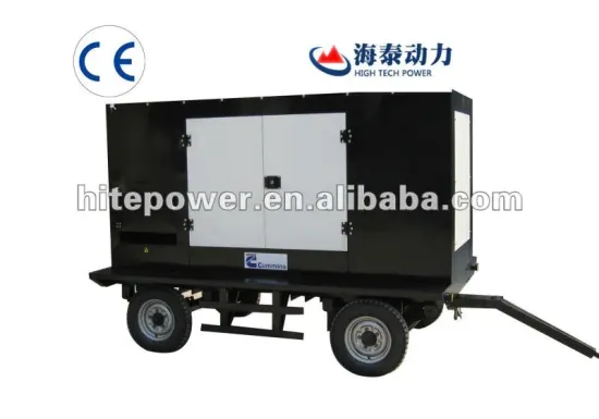 Competitive Price 120kw cummins generator with trailer type