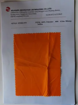 100% Polyester 400t 0.2cm Ribstop Taffeta