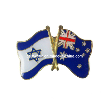 Aangepaste Australië-Israël glazuur Lapel pins