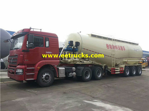 Tri-axle 45000L kavu poda tank trailers