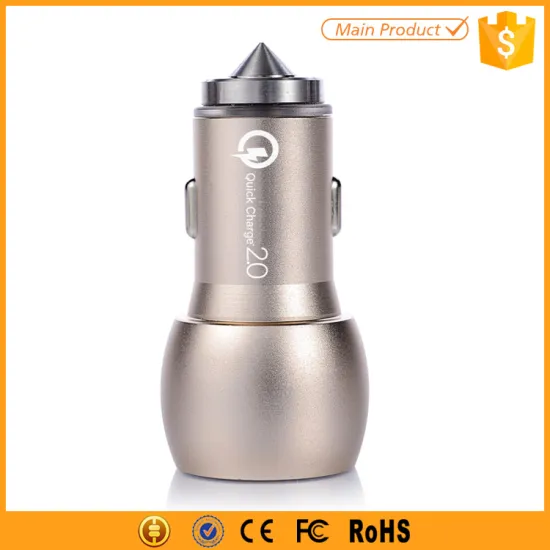 Metal Fast Charge Car Charger Adapter