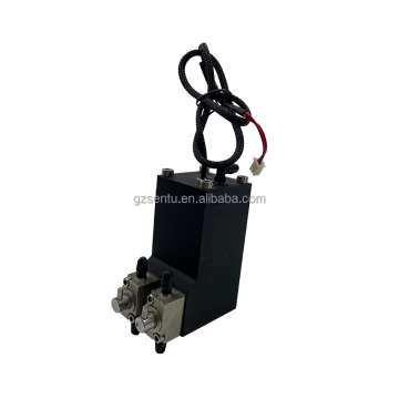 ชิ้นส่วนอะไหล่เครื่องพิมพ์ MOQ UV ต่ำ: 39*38*80 มม. Double Valve Black UV Ink Ink Tank