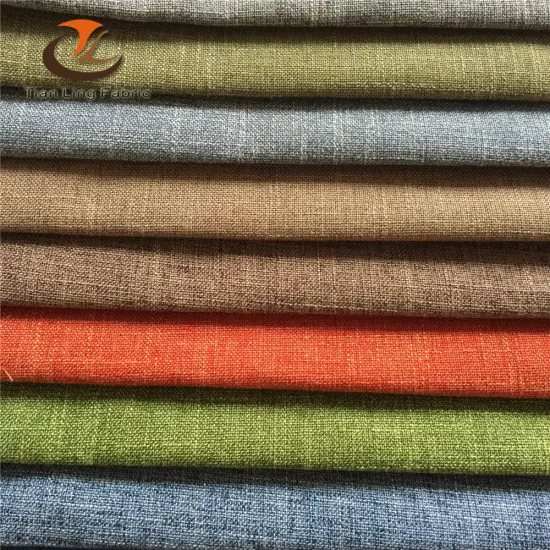 21s and 32s 100% linen fabric, polyester linen fabric