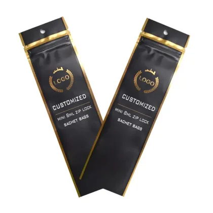 Custom Logo Printed Smell-Proof Sachet Pouches for Vanilla Beans & Pods