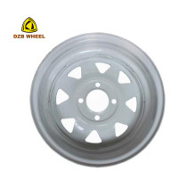 4x100 13x4.5 powder coated steel trailer wheels