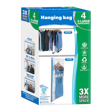Good Quality Hanging Vacuum Storage Bags for Clothing Compression Seal Bags