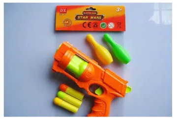 EVA GUN WITH 2 BOWLING BALLS