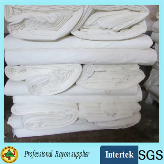 White Chemical Grey Rayon Fabric for Printing Garment