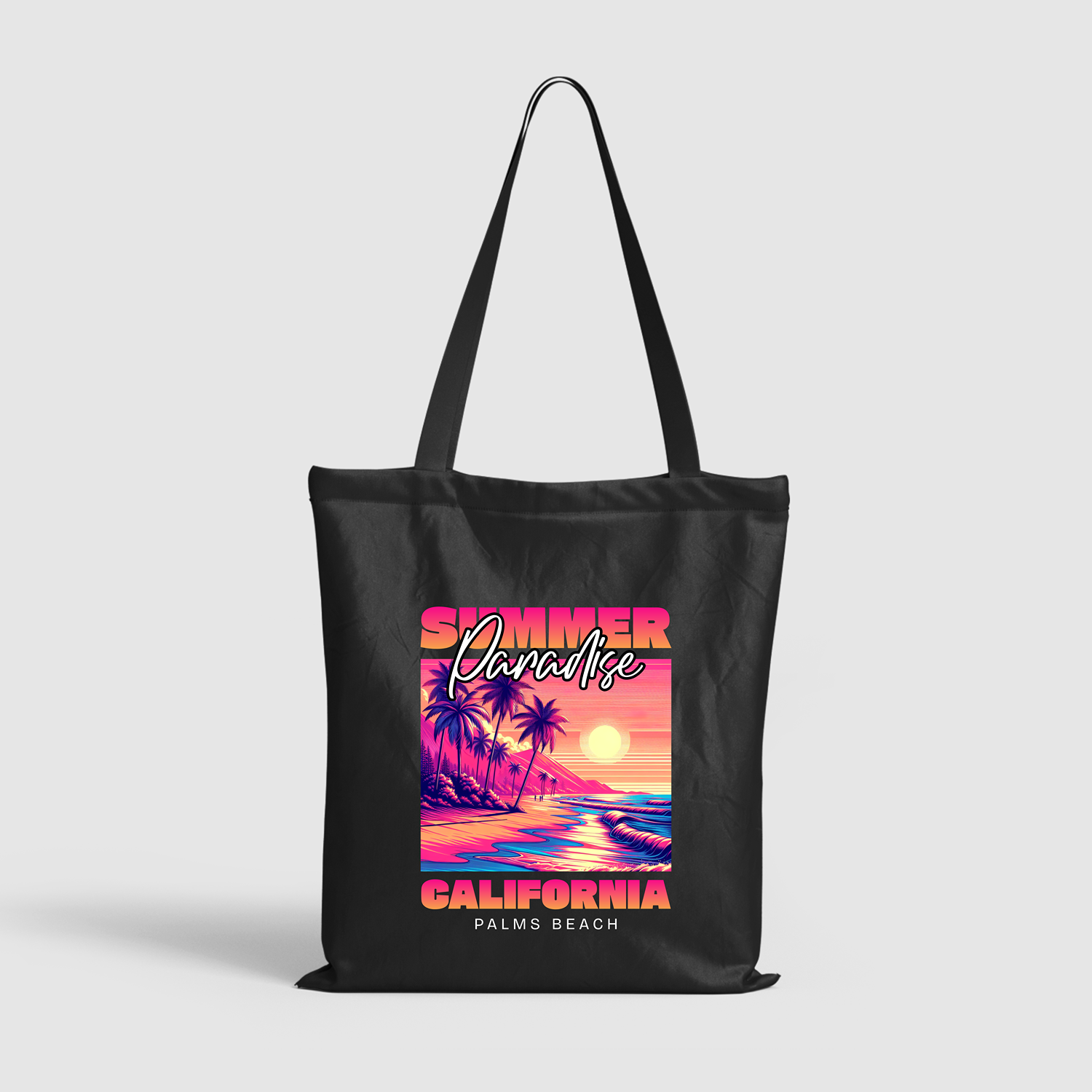 California Palms Beach Sunset Tote