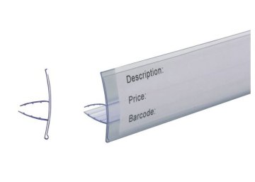 Price Tag, Clear Plastic Label Holder For Supermarket, Shop, Department Store Retail Channel Strip Label Holders 31243