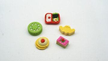 3D Food Shape Series Eraser