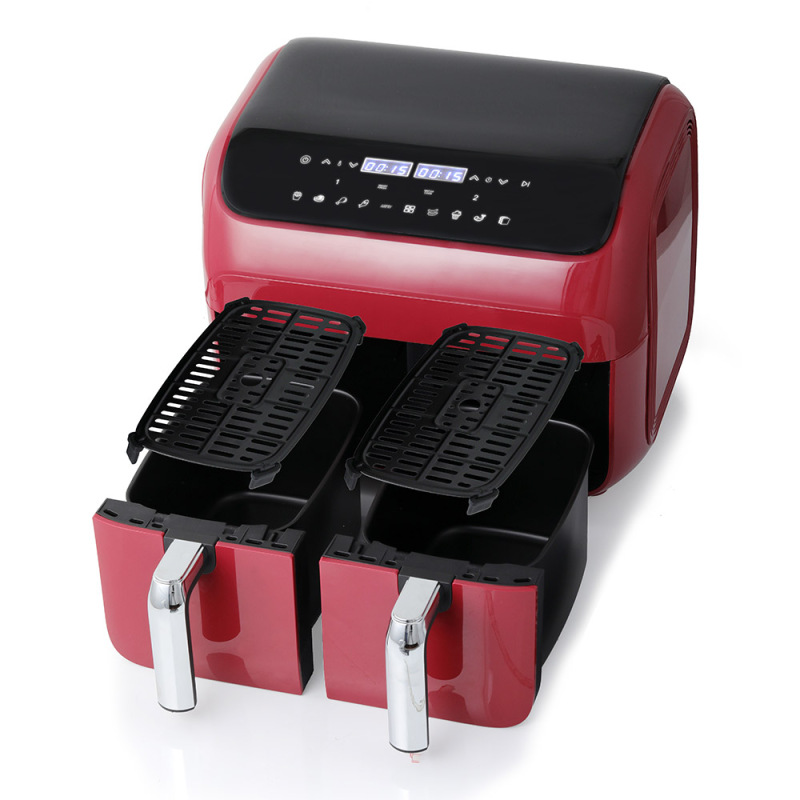 8L Dual Independent Frying Baskets 8-in-1 Air Fryer Oven Dual Basket Air Fryer Digital touch screen with LED display