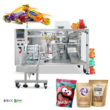 Horizontal Multi-Station Kraft Paper Gummy Bear Candy Packaging Machine