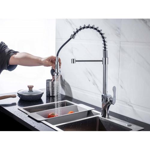 High-quality spring pull down brass kitchen Mixer faucet