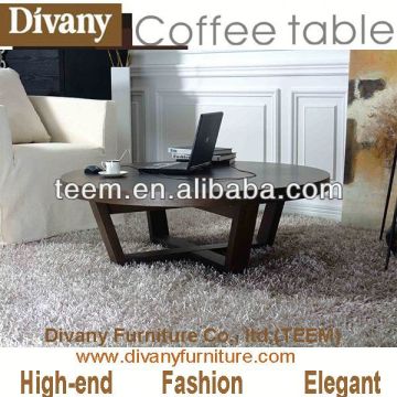 2013 Divany glass and metal coffee table