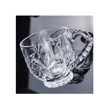 Hot Selling Custom Logo Glass Cups: Classic Tea & Coffee Cups with Handle