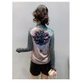 Fashion print double layer tops female