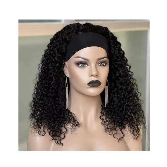 2022 New Arrival: Virgin Brazilian Hair Joywigs 18\" 150% Curly Headband Wig