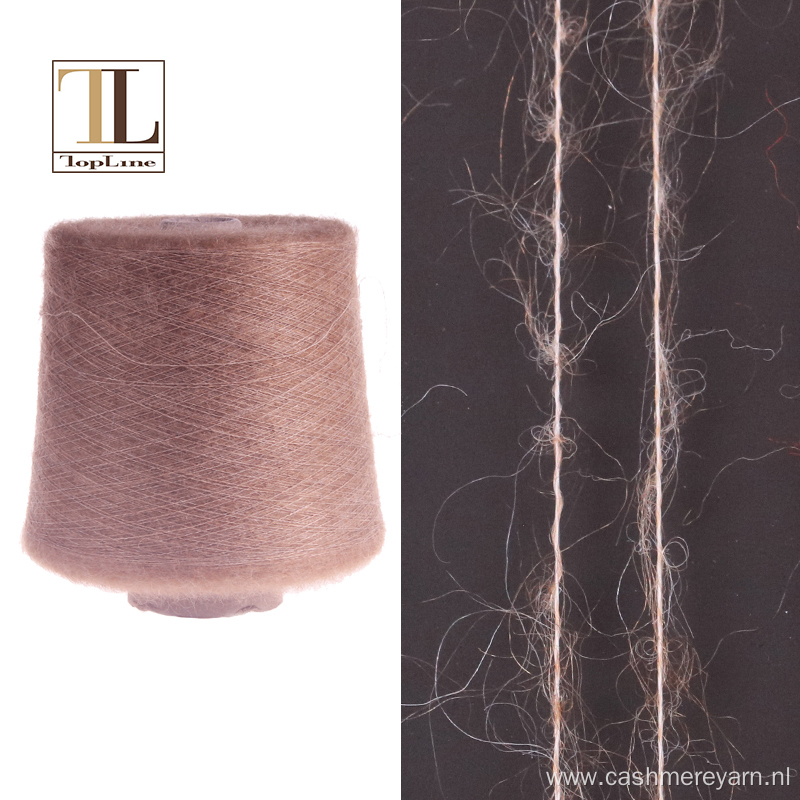 Topline high percent brush super kid mohair yarn