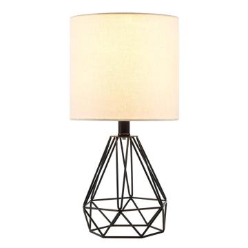 black chrome Iron base black lamp shade for vintage desk light